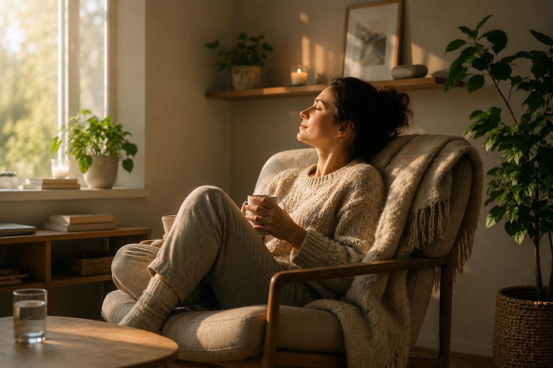 Environnement calme et stable illustrant les conditions qui permettent au système nerveux de se sentir en sécurité et de relâcher sa vigilance