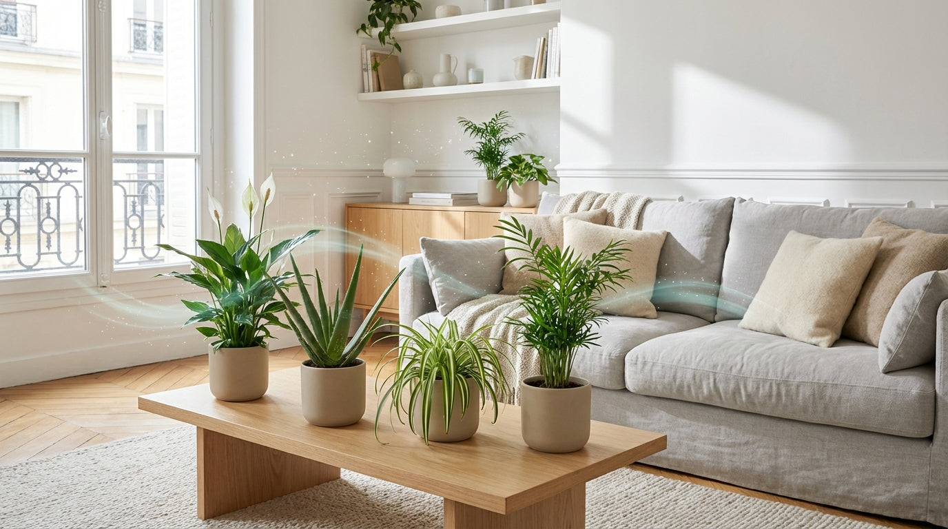 air pur maison plante lumière douce