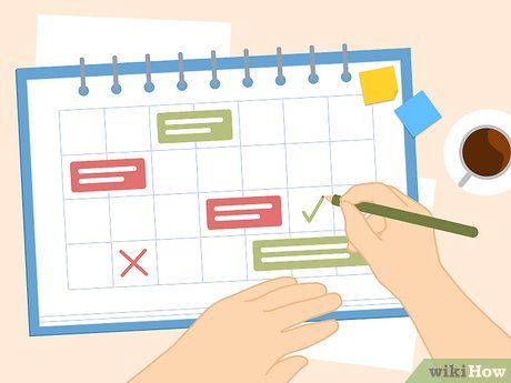 travailler par étapes planification calme calendrier organisation